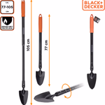 BLACK+DECKER Ásó teleszkópos nyéllel, 77-105cm thumbnail 1