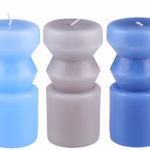 ARTICASA Gyertya 6,5x6,5x13cm 345g 3 féle -  thumbnail 1