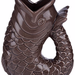ARTICASA Váza porcelán hal formájú 13x8x17cm - 