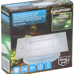 GRUNDIG Kerti lámpa padlóba süllyeszthető négyzet alakú INOX 13x13x5cm 600mAh akku  thumbnail 1