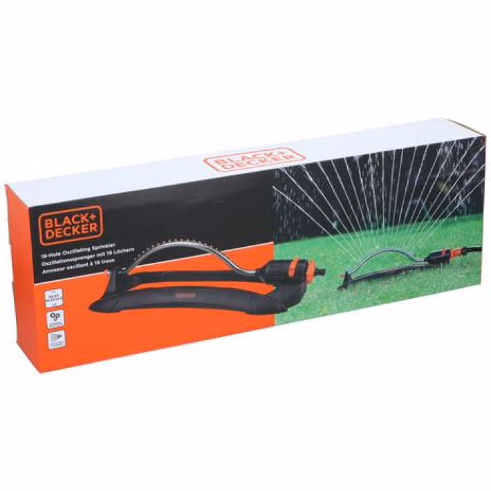 BLACK+DECKER Oszcilláló esőztető 19 fúvókával 58,5x19,5x10,5cm - Image 1 of 5