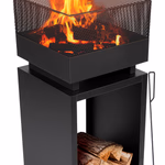 BBQ COLLECTION Kerti tűzkosár, fém, Ø39x85cm thumbnail 1