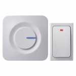 EMOS Vezeték nélküli csengő, ELEM NÉLKÜLI jelzőgombbal, konnektoros, fehér thumbnail 1