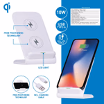 GRUNDIG Töltő vezetéknélküli 10W Qi 8,5x7,0x11,3cm, fehér thumbnail 4