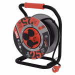 EMOS Kültéri kábeldob IP44, 25 m, 4 aljzat, fekete / gumi-neoprén / 230V / 1,5 mm2 thumbnail 1