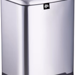 DIRT DEVIL Pedálos szemetes, 12 L, soft close, 27,2×25,5×40,2 cm, 12 L, 2 db, 1829 g, fém//vas, porszórt bevonat