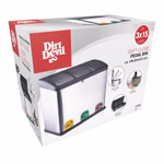 DIRT DEVIL Pedálos szemetes, 3×15 L, 4 db, 59×30×47,5 cm, 3×15 L, 6154 g