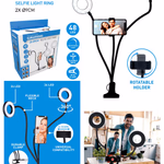 GRUNDIG Selfie stúdió 2-az-egyben 2x24 LED 5VDC 1A Fekete  thumbnail 8