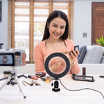 GRUNDIG LED körlámpa csíptetős ⌀16cm 48LED 5VDC 1A Fekete  thumbnail 4