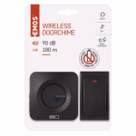 EMOS Vezeték nélküli csengő, ELEM NÉLKÜLI jelzőgombbal, konnektoros, fekete thumbnail 3