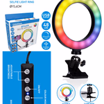 GRUNDIG LED körlámpa csíptetős ⌀16cm 48LED 5VDC 1A Fekete színváltós  thumbnail 8