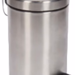 DIRT DEVIL Pedálos szemetes, 12 L, szatin felület, Ø25×39 cm, 1,45 kg