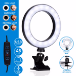 GRUNDIG LED körlámpa csíptetős ⌀16cm 48LED 5VDC 1A Fekete  thumbnail 11