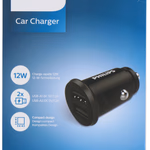 PHILIPS Autós USB töltő 2xUSB 2,4A 12/24V 12W  thumbnail 1