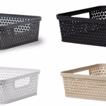 Kosár lyukacsos 23,8x16,6x8,5cm 4 színben thumbnail 1