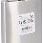 Acél laposüveg 200ml, klasszikus thumbnail 1