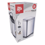 DIRT DEVIL Szemetes pedálos 20L 2db-os szett lecsapódásgátlós 30x29x52,5cm thumbnail 1