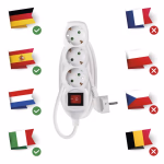 EMOS hosszabító elosztó kapcsolóval 3 aljzat 1,5m, 1,5 mm² thumbnail 5