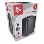 DIRT DEVIL Szemetes pedálos 6L 2db-os szett lecsapódásgátlós, porszórt bevonattal 23x22,5x32,5cm thumbnail 1