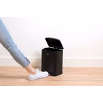 DIRT DEVIL Szemetes pedálos 6L 2db-os szett lecsapódásgátlós, porszórt bevonattal 23x22,5x32,5cm thumbnail 7