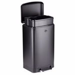 DIRT DEVIL Szemetes pedálos 20L 2db-os szett lecsapódásgátlós 30x29x52,5cm porszórt bevonattal thumbnail 4