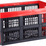 DIRT DEVIL Összecsukható doboz 45L 53x37x27cm piros-fekete