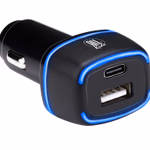 ALL RIDE Autós USB töltő USB-A 5V/2.4A + TypeC 18W, 12/24V 
 thumbnail 1