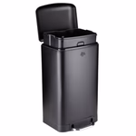 DIRT DEVIL Szemetes pedálos 30L 2db-os szett lecsapódásgátlós 34,5x32,5x61,5cm porszórt bevonattal thumbnail 3