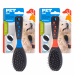 PET TREATMENT Kisállat kefe ovális 2 az 1-ben, 2 színben thumbnail 1