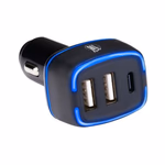 ALL RIDE Töltő szivargyújtóba 2x USB-A 5V/2,4A + TypeC 18W, 12/24V thumbnail 2