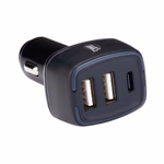 ALL RIDE Töltő szivargyújtóba 2x USB-A 5V/2,4A + TypeC 18W, 12/24V thumbnail 3