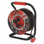 EMOS kültéri fém kábeldob IP44, 4 aljzat 50m 1,5 mm², gumi-neoprén, 230V, fekete thumbnail 1