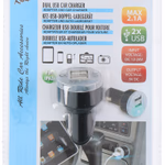 ALL RIDE Autós USB töltő dupla 2,1A 5V 12/24V  thumbnail 1