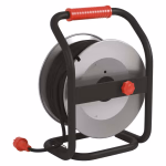 EMOS kültéri fém kábeldob IP44, 4 aljzat 50m 1,5 mm², gumi-neoprén, 230V, fekete thumbnail 4