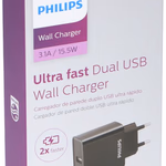 PHILIPS Töltő fali 2 USB bemenet DLP2610/12 