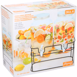 CUISINE ELEGANCE Italadagoló állvánnyal, 2x4L üveg 33x17x33cm