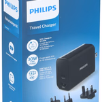 PHILIPS Utazó töltő 230V DLP2621T/0 (EU+US+UK+AU csatlakozók) 1xUSB-A 1x USB-C thumbnail 1