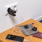 PHILIPS Utazó töltő 230V DLP2621T/0 (EU+US+UK+AU csatlakozók) 1xUSB-A 1x USB-C thumbnail 6
