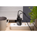 PHILIPS Hálózati töltő adapter Type-C / USB-A, fekete thumbnail 3