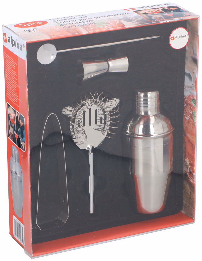 ALPINA Koktél készítő szett 5 részes acél - Image 1 of 5