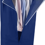 ALPINA Gardrobe szekrény, csőváz+textil 75x50x160cm kék  thumbnail 2