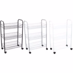 Tároló gurulós 40x25,5x64cm fém 1,23kg thumbnail 2