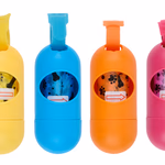 Kutyapiszok gyűjtő zacskó 15db-os 4 színben 9x5x5cm thumbnail 1