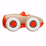 Egyedi vintage dizájnnal készült ECO kisautó, piros thumbnail 2