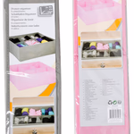 Tároló doboz 40x37x17cm 6 osztásos, 2 színben pink/szürke thumbnail 2