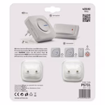 EMOS Vezeték nélküli csengő, két főegységgel, ELEM NÉLKÜLI jelzőgombbal, konnektoros, fekete thumbnail 6