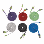 Töltő kábel MicroUSB 2m 6szín thumbnail 2