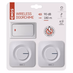 EMOS Vezeték nélküli csengő, két főegységgel, ELEM NÉLKÜLI jelzőgombbal, konnektoros, fekete thumbnail 8