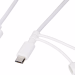 ALL RIDE multi Töltő és adatkábel Lightning / C-type / Micro usb, 2,1A, 1,2m thumbnail 3