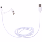 ALL RIDE multi Töltő és adatkábel Lightning / C-type / Micro usb, 2,1A, 1,2m thumbnail 2